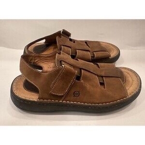 Born Brown Leather Fisherman Sandals Men’s 9 EU 42.5 Comfort